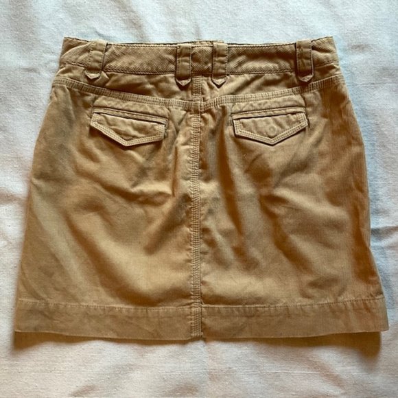 J Crew Women's Corduroy Mini Skirt, Tan, Sz 4-6 - Picture 2 of 3